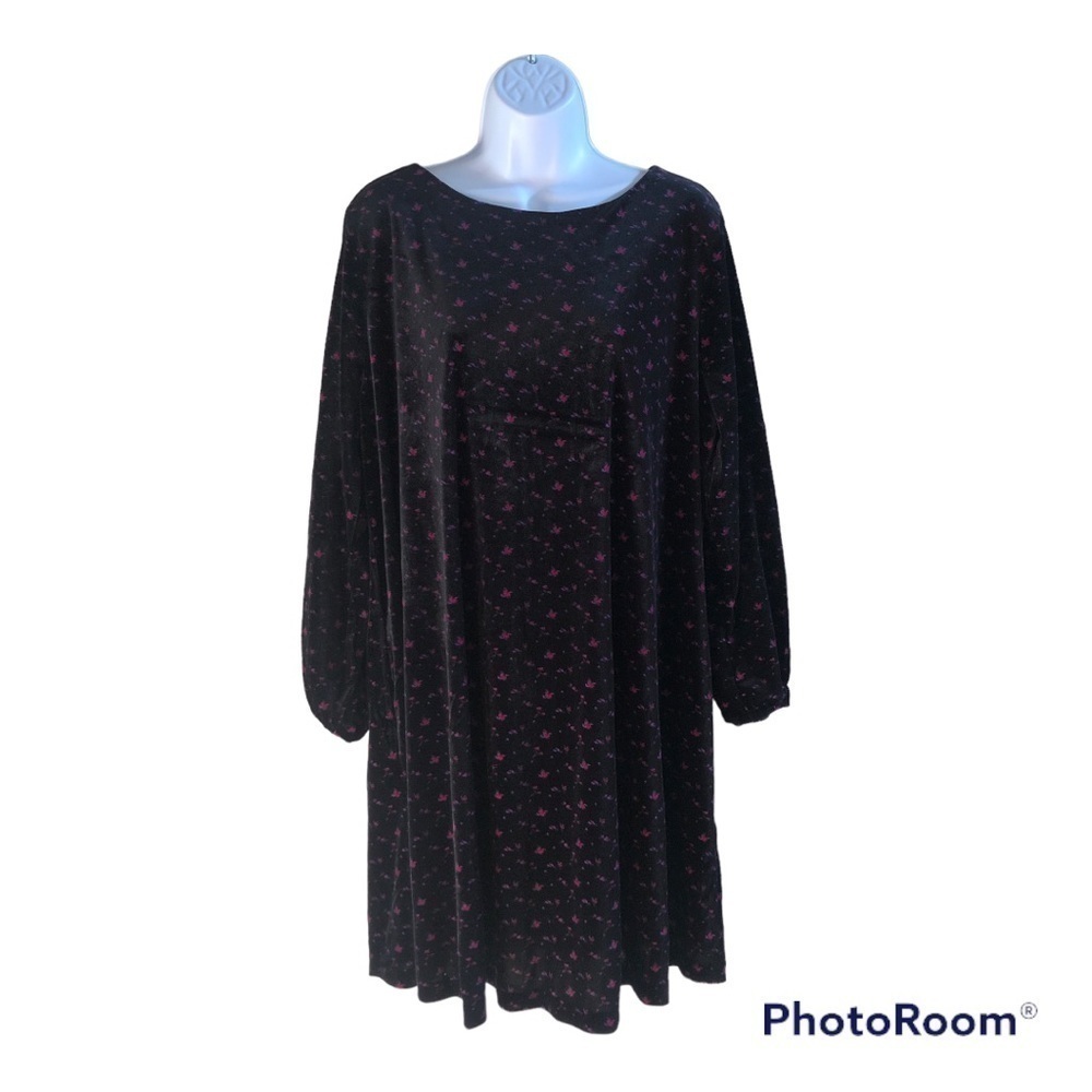 The Nines by HATCH™ Long Sleeve Velvet Swing Maternity Dress Size XXL